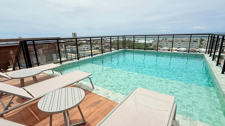 Studio lindo e moderno com vista mar - CL615