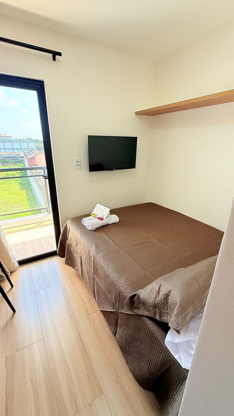 Studio moderno e confortável com vista mar - CL409