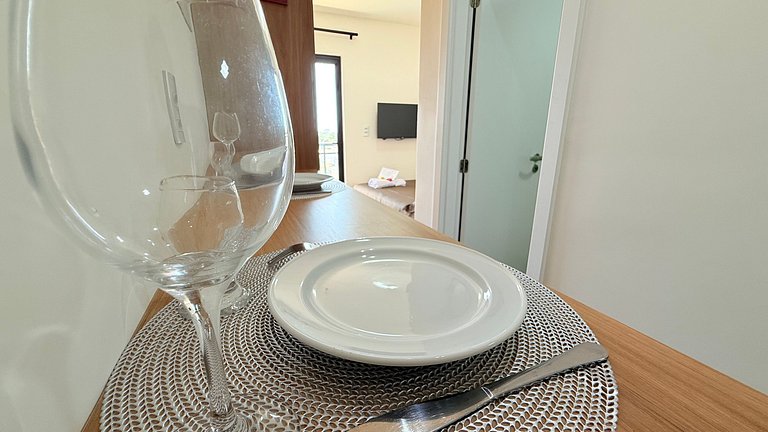 Studio moderno e confortável com vista mar - CL409