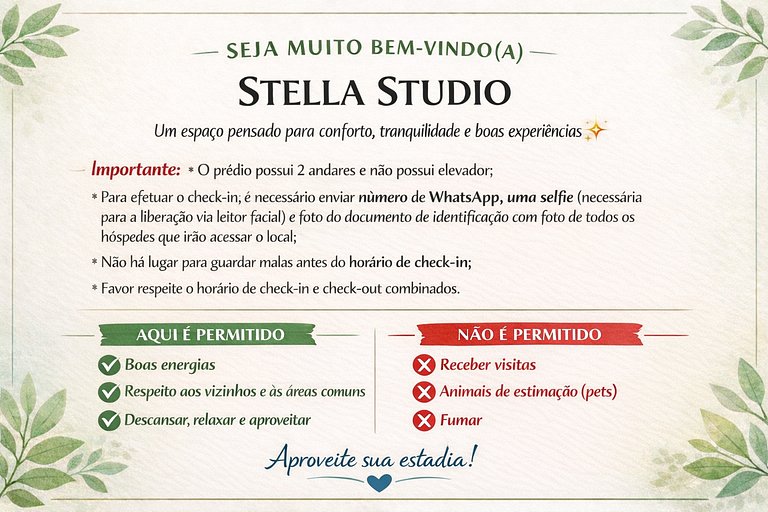 Estilo e leveza a 300m da praia - Stella Studio
