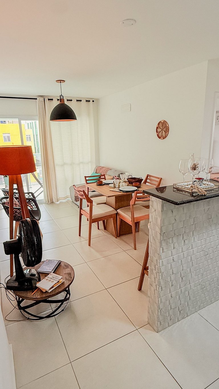 Apartamento 1 Quarto com Varanda no Atlântico Porto Residenc