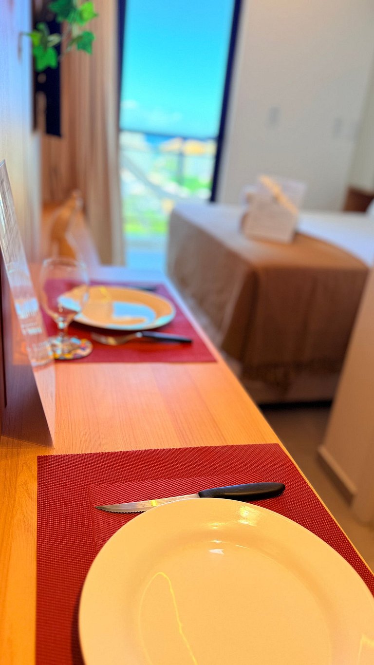 Studio lindo e moderno com vista mar - CL615