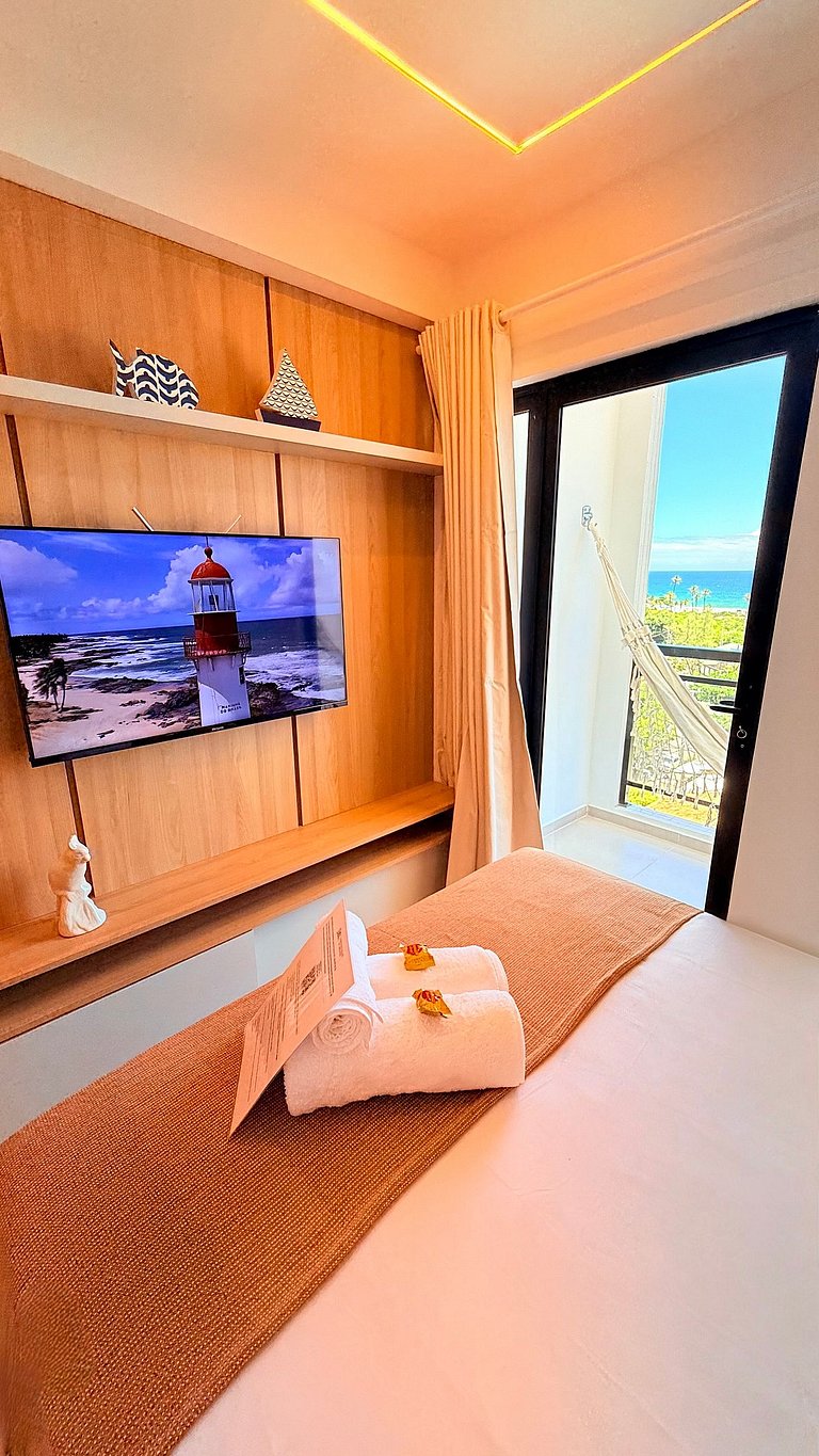 Studio lindo e moderno com vista mar - CL615