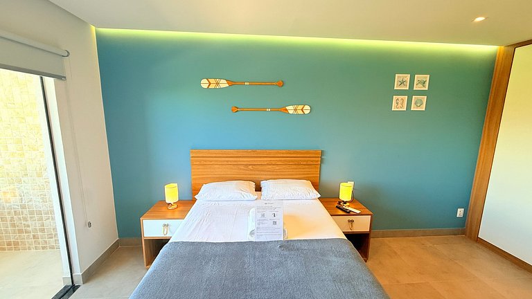 Estilo e leveza a 300m da praia - Stella Studio